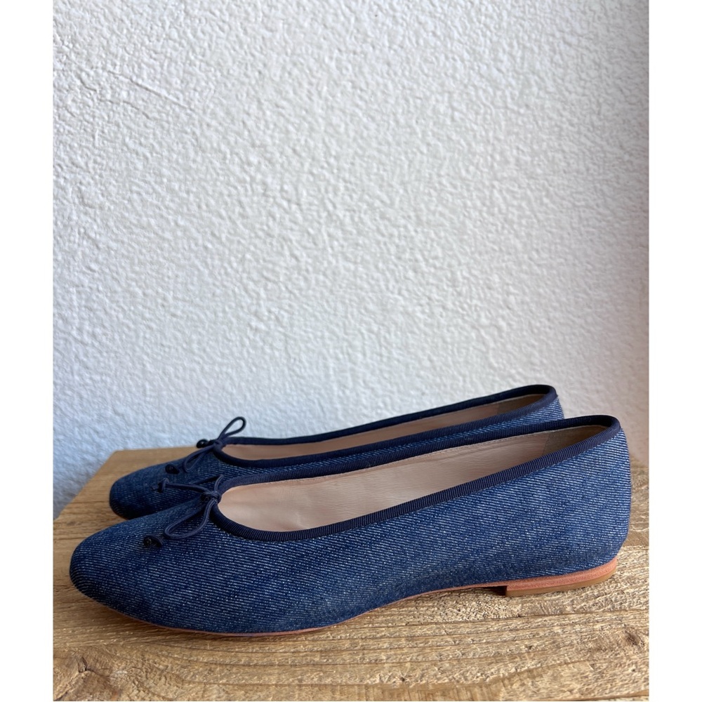 Maeve The Sabine Denim Ballet Flats 9 40 - Picture 3 of 7